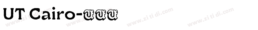 UT Cairo字体转换